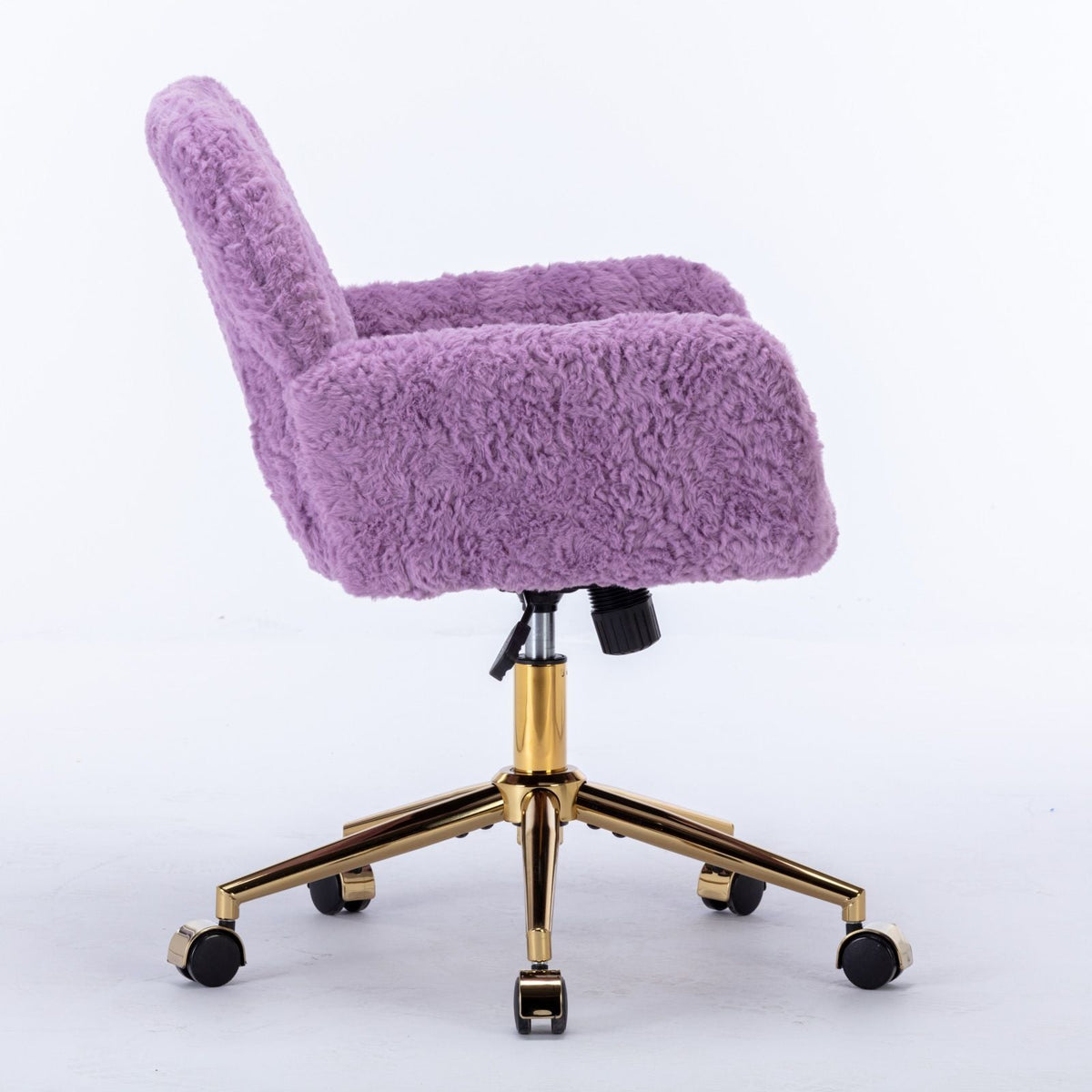 Faux Fur Swivel Vanity Chair