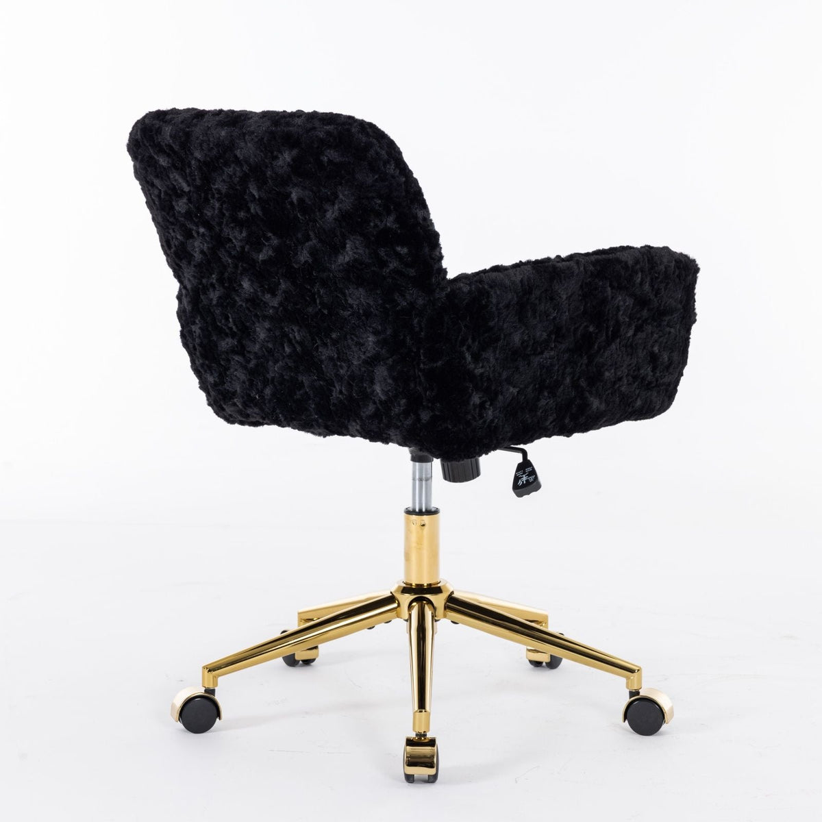 Faux Fur Swivel Vanity Chair