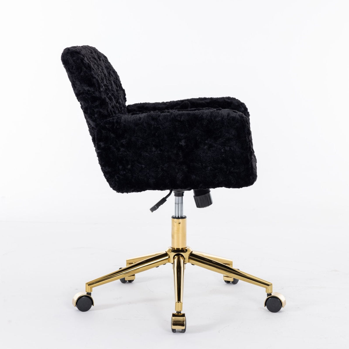 Faux Fur Swivel Vanity Chair