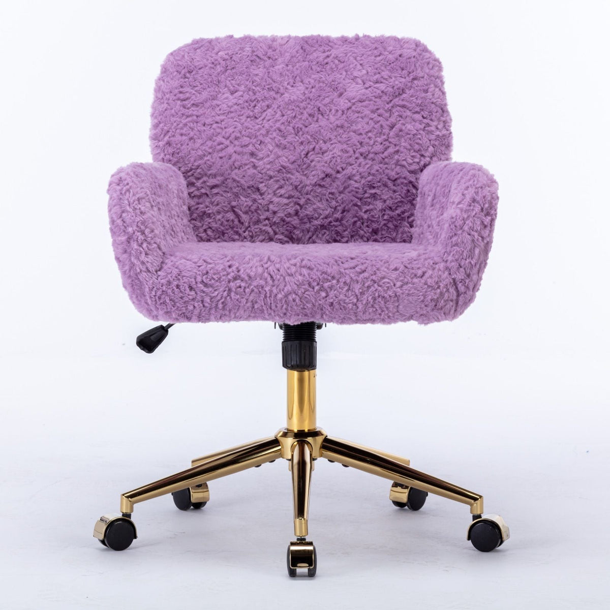 Faux Fur Swivel Vanity Chair