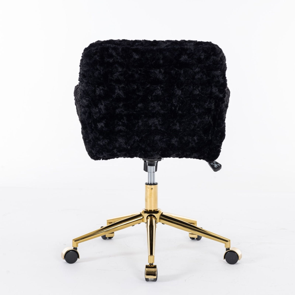 Faux Fur Swivel Vanity Chair