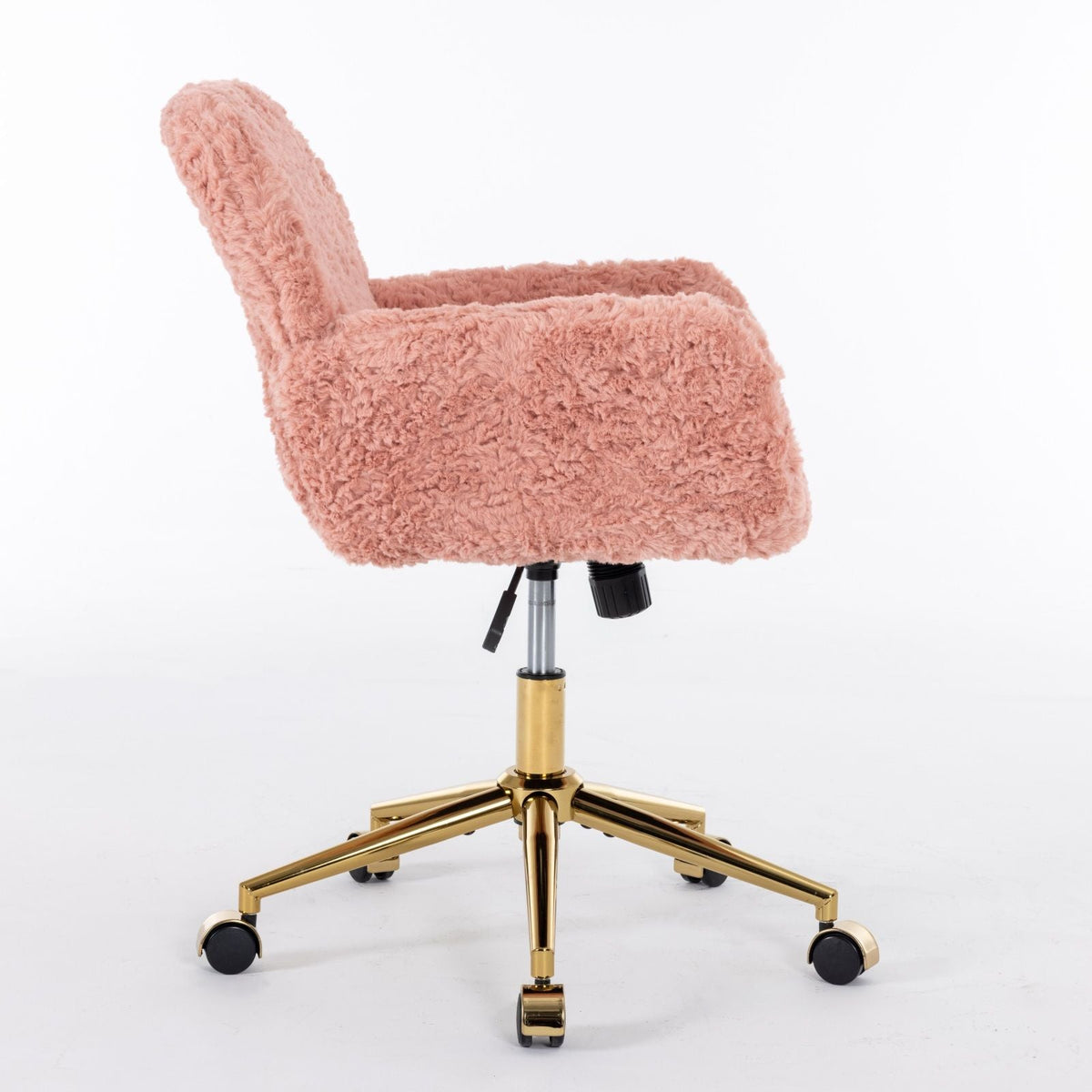 Faux Fur Swivel Vanity Chair