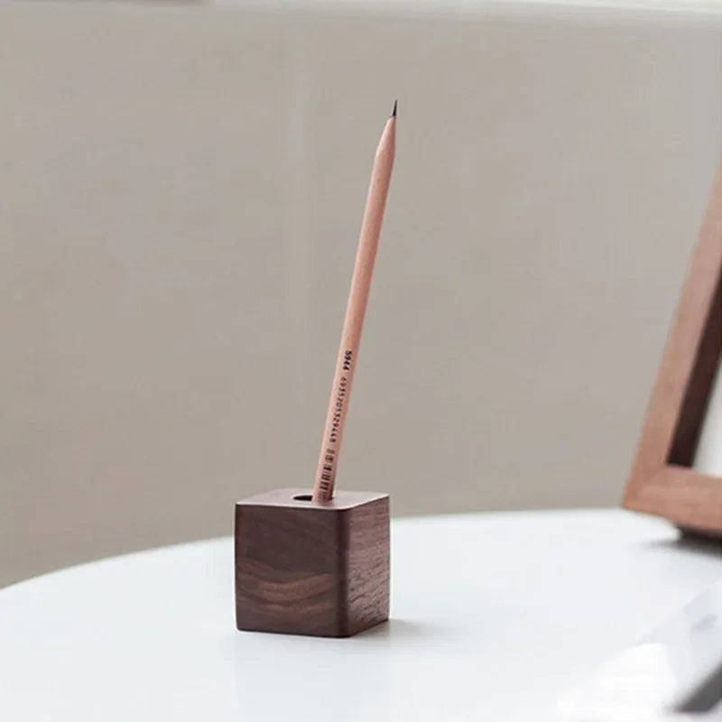 Wooden Pen Holder & Storage Box