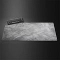 Gray Overlocked Desk Mat