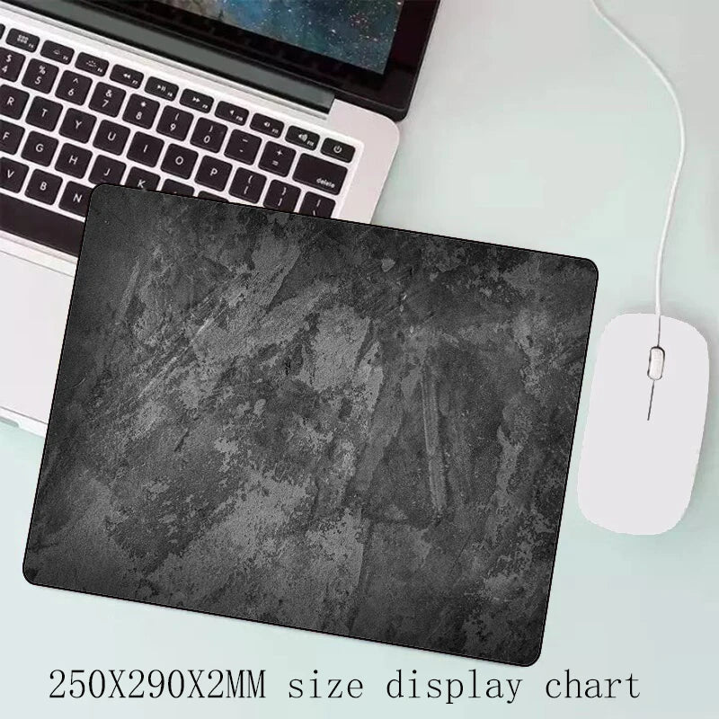 Gray Overlocked Desk Mat