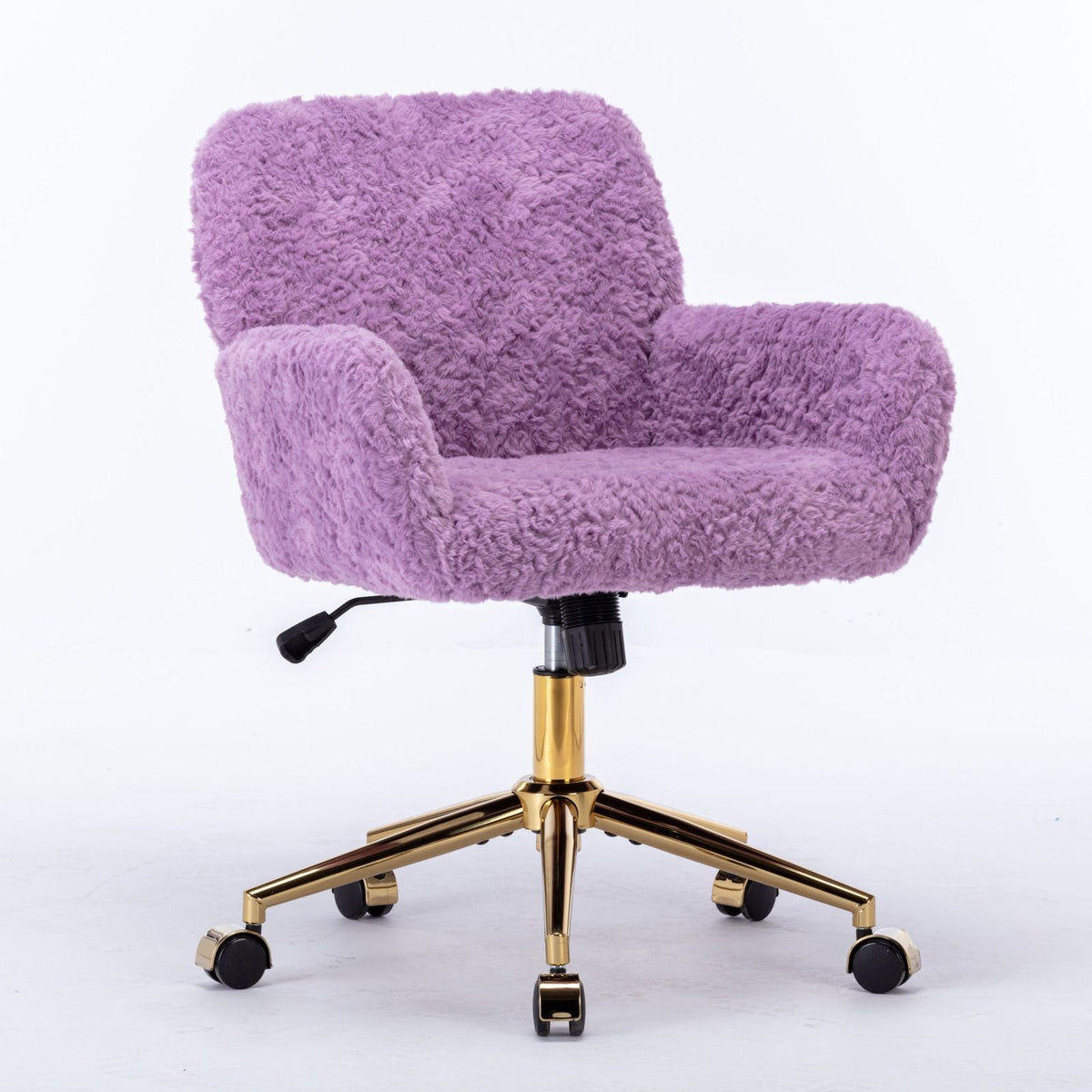 Faux Fur Swivel Vanity Chair
