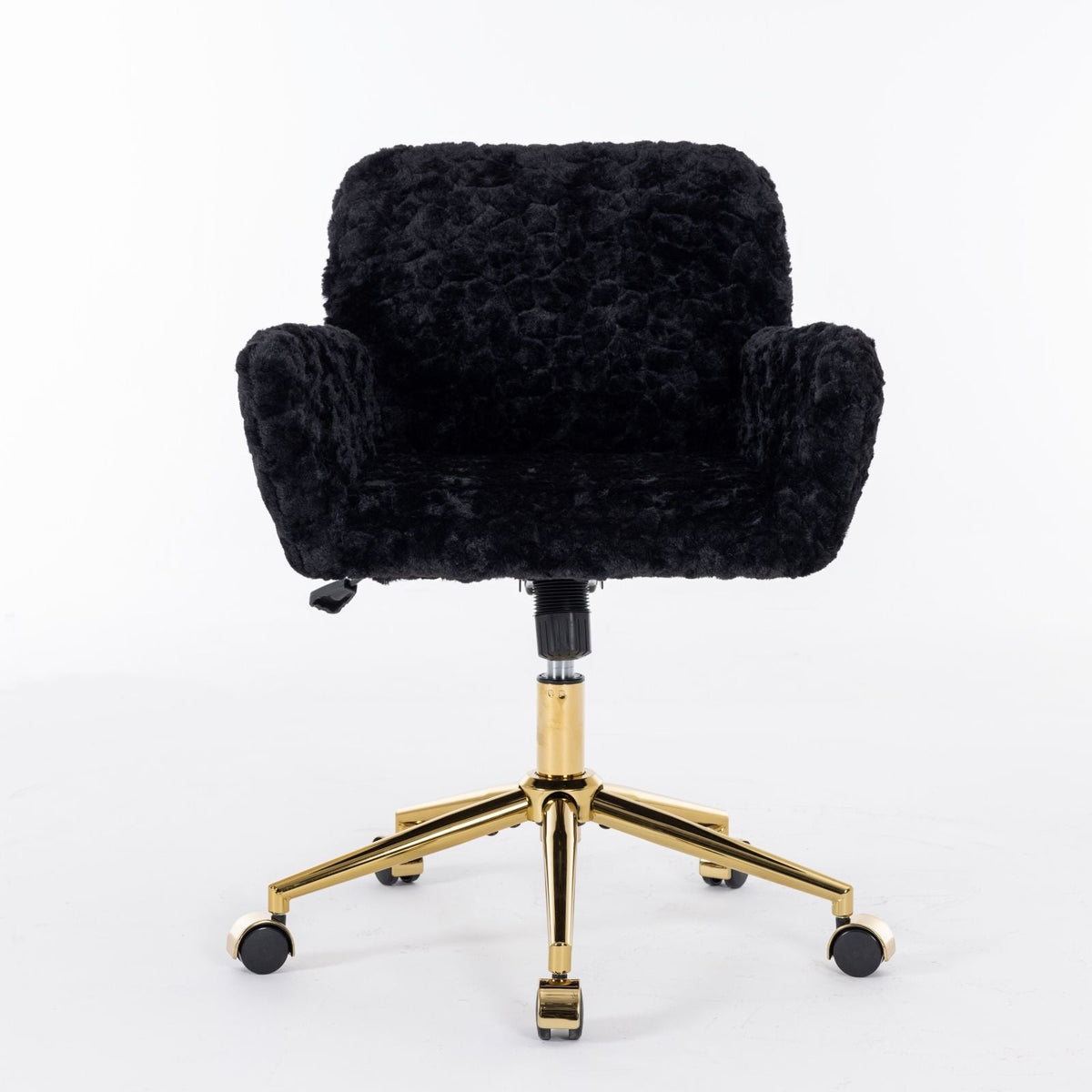 Faux Fur Swivel Vanity Chair