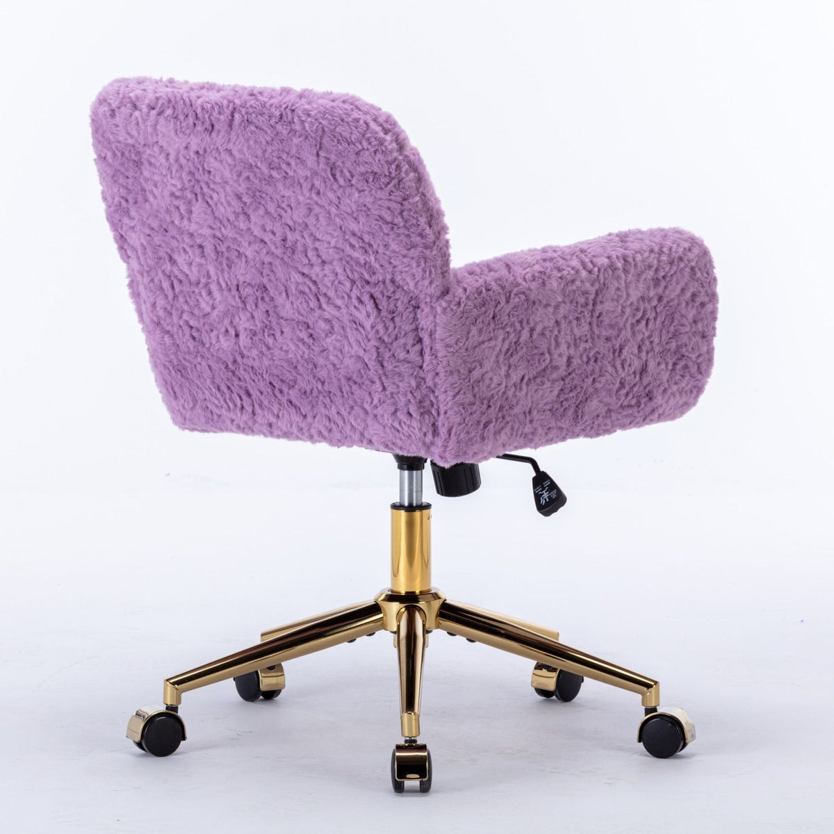 Faux Fur Swivel Vanity Chair