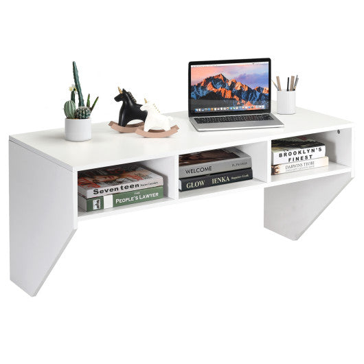 Wall-Mounted Floating Desk Shelf